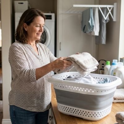 Panier à linge plastique