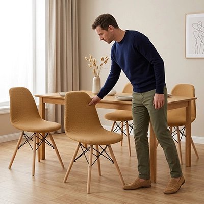 Housse de chaise scandinave