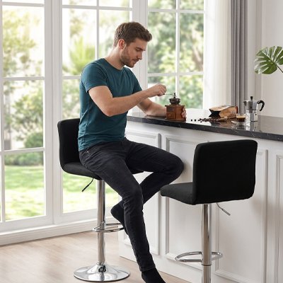 Housse de tabouret de bar 