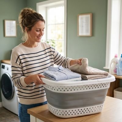 Panier à linge plastique