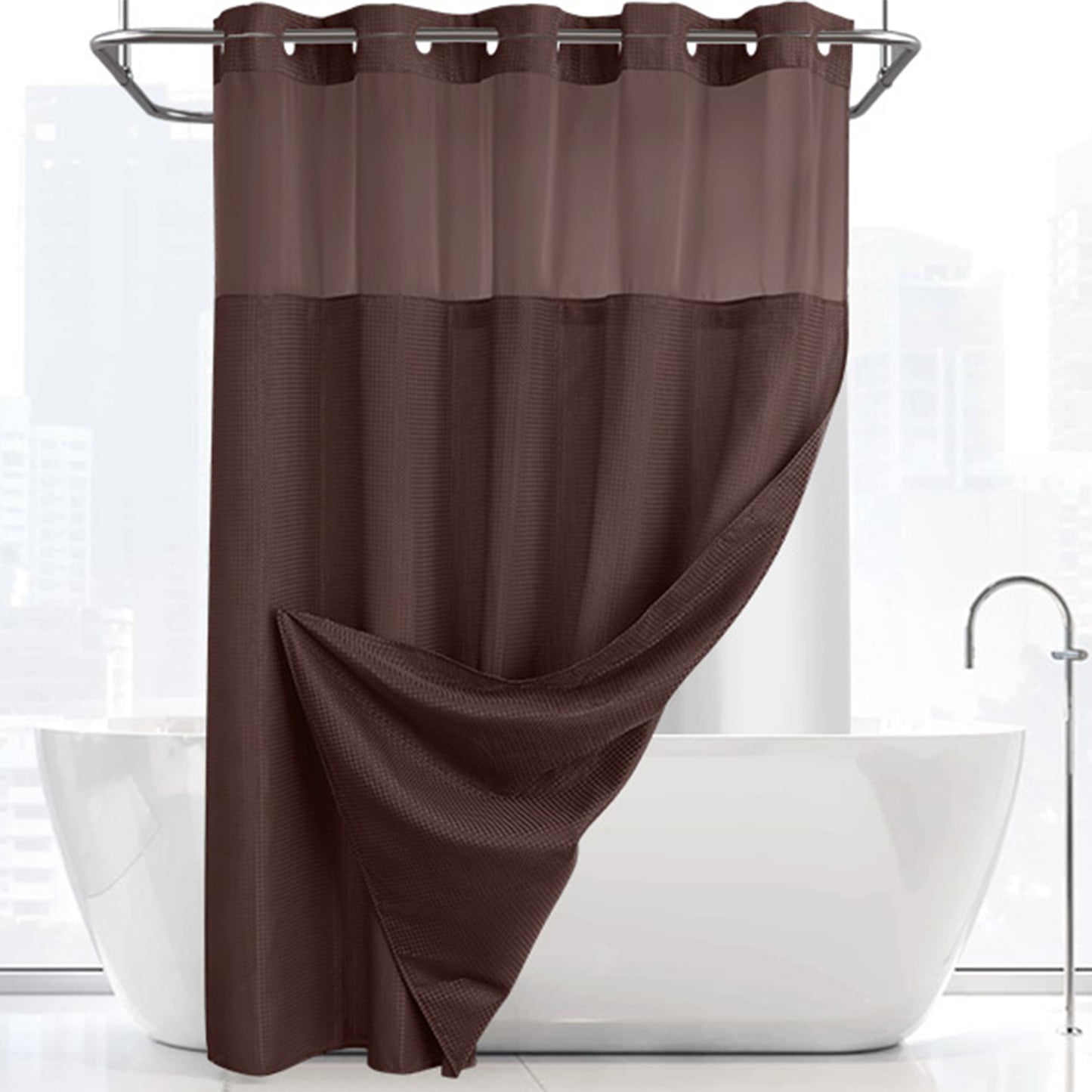 Double-Layer Curtain With Large Ring